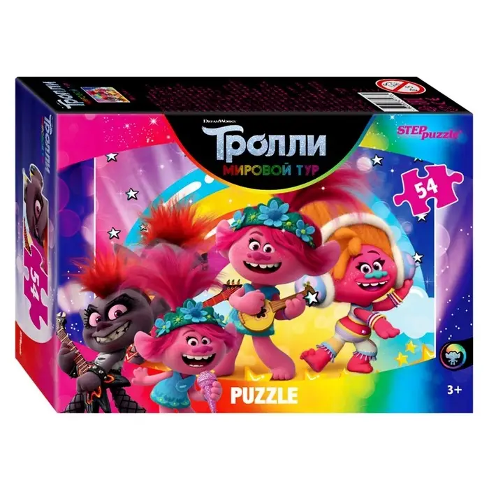 Пазл Trolls-2, 54 элемента, МИКС Пазл Trolls-2, 54 элемента, МИКС