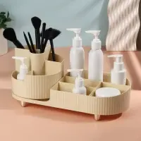 Органайзер для хранения &laquo;ELIS&raquo;, 9 секций, вращающийся, 34.5&times;14.7&times;14.3 см, бежевый