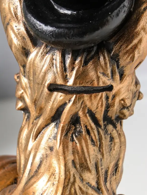 Копилка для денег &laquo;Лиса в шляпе&raquo;, гипс, 24&times;15 см, под бронзу с серебром