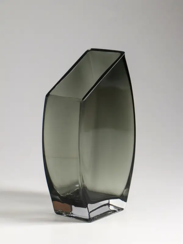 Ваза для цветов, &laquo;Эйми&raquo;, 20&times;11 см, стекло, серая