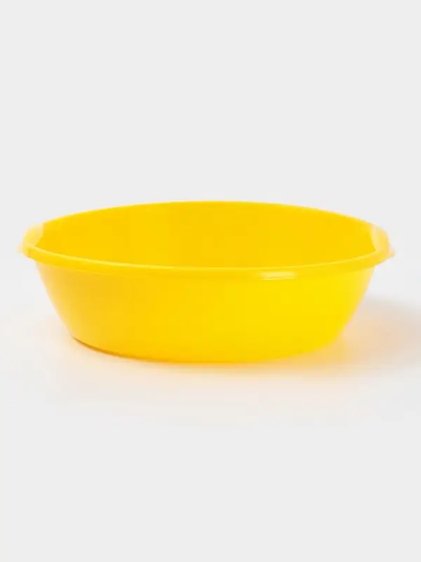 Таз 3л с ручками круг, цвет МИКС