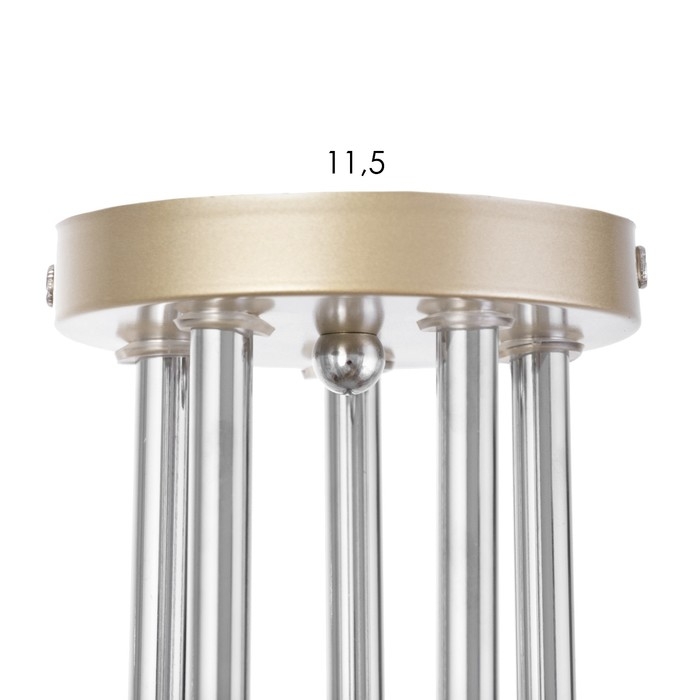 Светильник потолочный Соллар 60х60х26 , 5х60Вт Е27,Золото, хром Светильник потолочный Соллар 60х60х26 , 5х60Вт Е27,Золото, хром