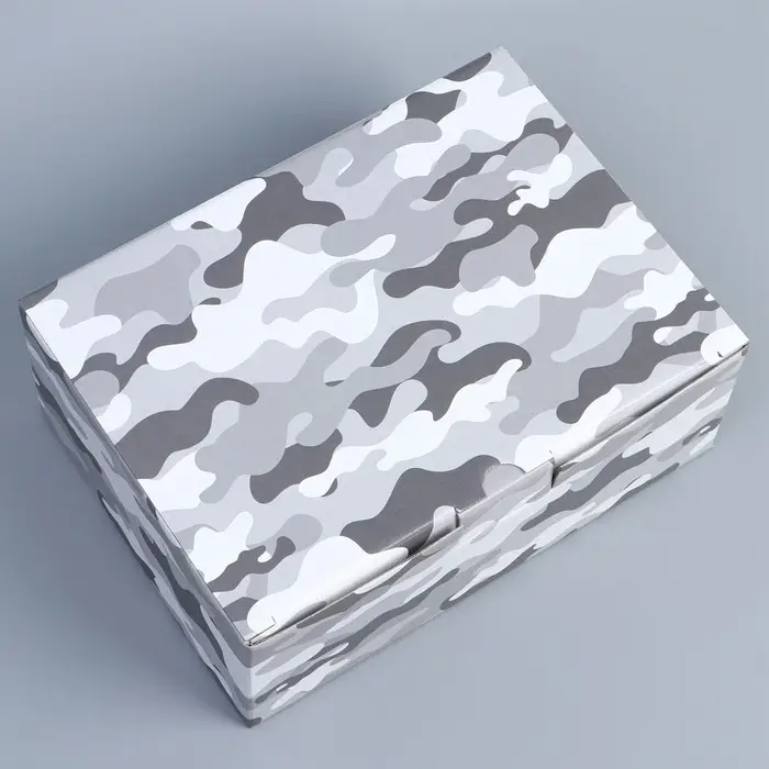 Коробка подарочная сборная, упаковка, «Милитари», 26 х 19 х 10 см Коробка подарочная сборная, упаковка, «Милитари», 26 х 19 х 10 см