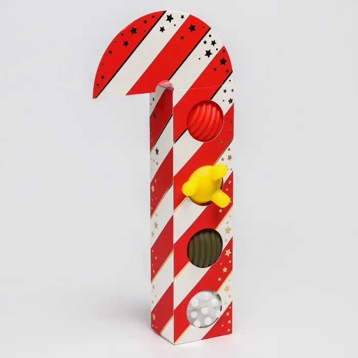 Подарочный набор развивающих тактильных мячиков «Леденец» 4 шт., Крошка Я Подарочный набор развивающих тактильных мячиков «Леденец» 4 шт., Крошка Я