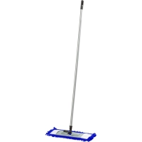 Швабра флаундер для пола пласт 47х16 в сборе с насад Chenille микрофSV5104