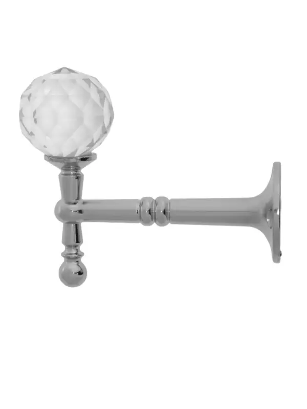 Крючок - держатель для штор на стену CAPPIO KS043, металлический, цвет хром, 2 шт Крючок - держатель для штор на стену CAPPIO KS043, металлический, цвет хром, 2 шт