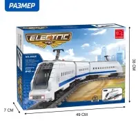 Конструктор &laquo;Ж.Д. Сапсан&raquo; Ausini, ездит по рельсам, работает от батареек, 645 деталей