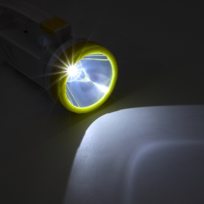 Фонарь ручной аккумуляторный  Фонарь ручной аккумуляторный "Мастер К.", MHA-W3D2 (3 В),800 мАч, 1 Вт+3 Вт,100 лм, желтый