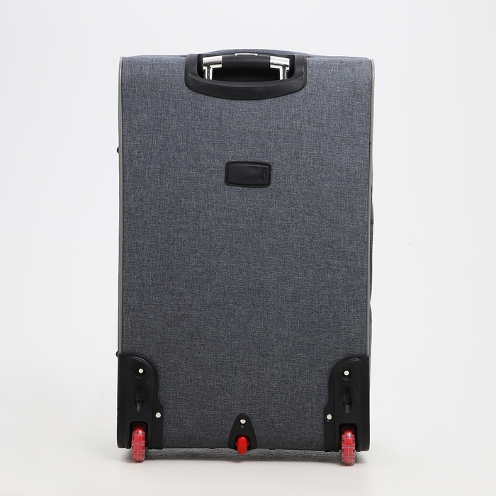 Чемодан большой 95 л (L), отдел на молнии, с расширением, кодовый замок, 3 колеса, 2 наружных кармана, цвет серый Чемодан большой 95 л (L), отдел на молнии, с расширением, кодовый замок, 3 колеса, 2 наружных кармана, цвет серый