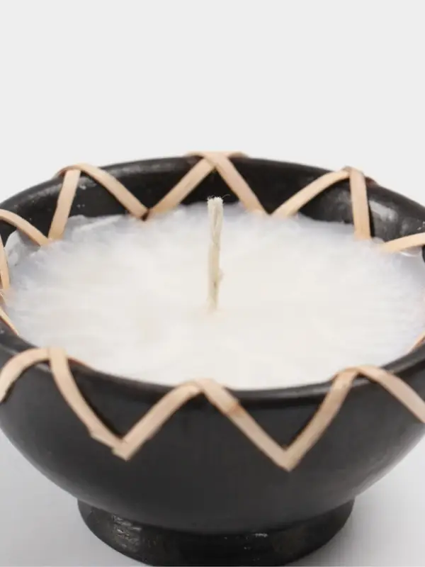 Свеча в керамической чаше, 9&times;9&times;5 см