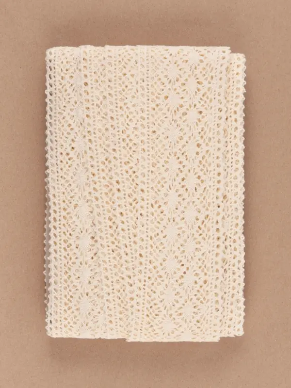 Кружево вязаное Арт Узор, 70 мм, 10&plusmn;1 м, бежевое