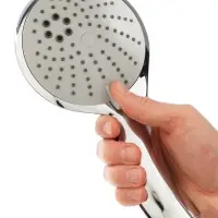 Лейка для душа ZEIN Z0013, большая, пластик, 3 режима, цвет хром