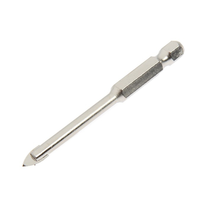 Сверло по керамике твердосплавное ТУНДРА, шестигранный хвостовик, 5 мм Сверло по керамике твердосплавное ТУНДРА, шестигранный хвостовик, 5 мм