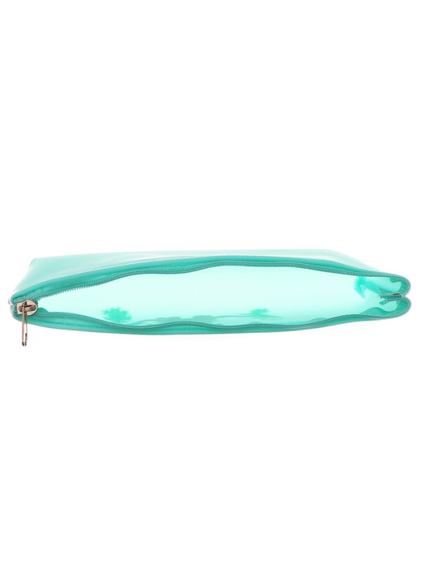 Пенал школьный на молнии  Зверушки Бирюзовый Пенал школьный на молнии  Зверушки Бирюзовый