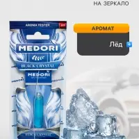 Ароматизатор на зеркало Medori, Черный лед, жидкий, 5 мл TB-1002