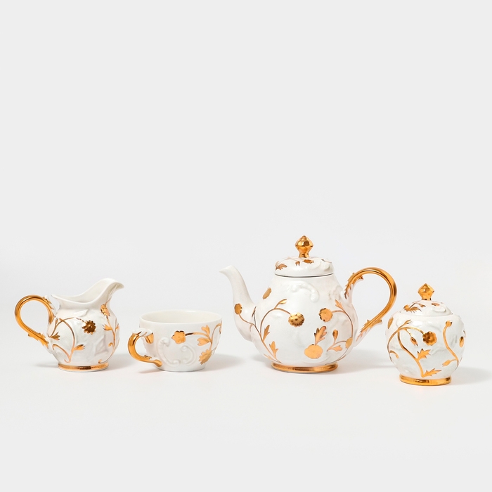 Наборы посуды чайный сервиз столовый фарфоровый «Соната» 22 предмета