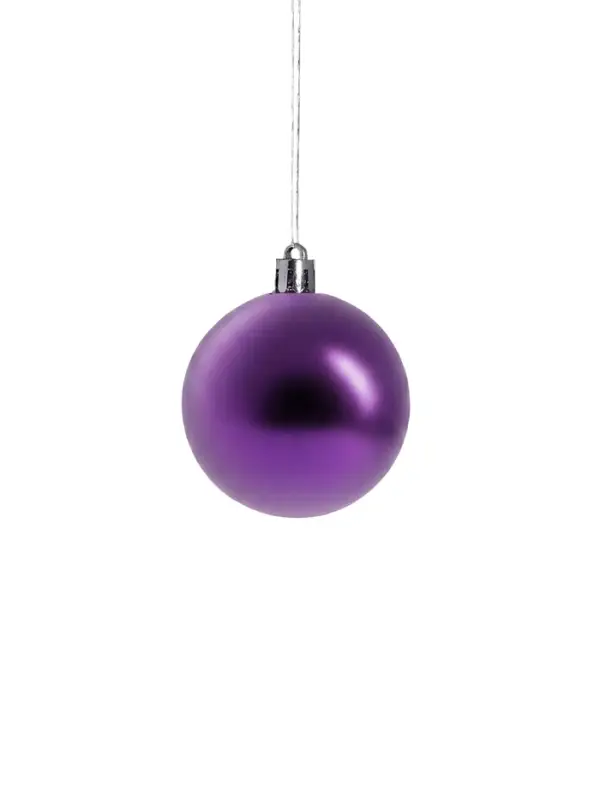 Ёлочные игрушки &laquo;Кэра&raquo;, шары новогодние, d=6 см, набор 16 шт., сиреневый