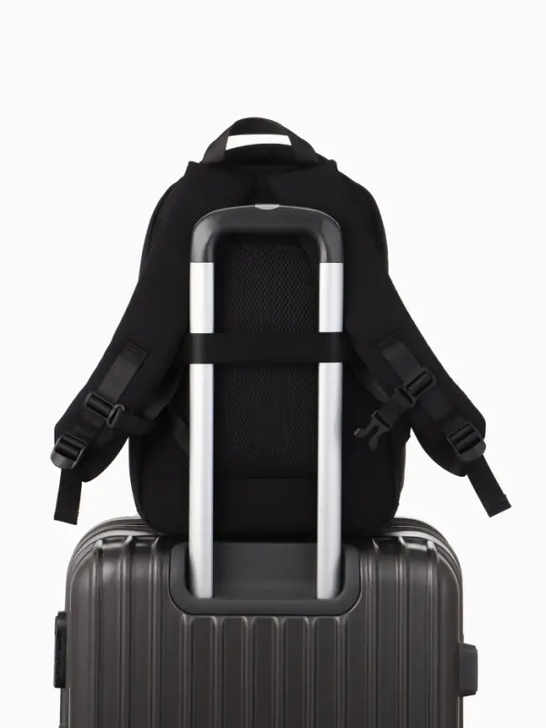 Рюкзак школьный, 2 отделения, 4 кармана, водонепроницаемое дно, 27&times;13&times;38.5 см, чёрный