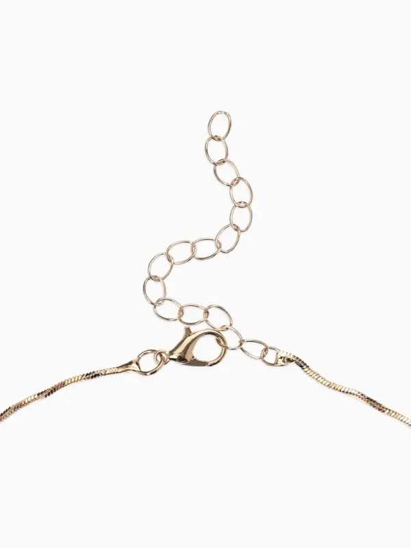 Набор 2 предмета: серьги, колье &laquo;Изумление&raquo;, ветвь, белый в золоте, 42 см