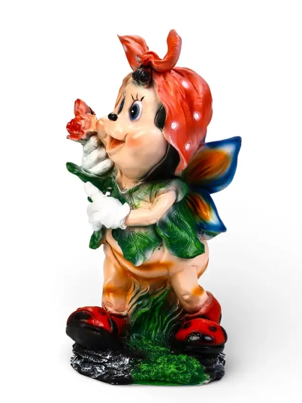 Садовая фигура из полистоуна &laquo;Пчёлка в платке&raquo;, 25&times;26&times;50 см