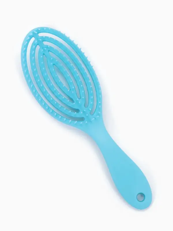 Расчёска массажная, для сушки волос, 7.5&times;23.5 см, цвет голубой