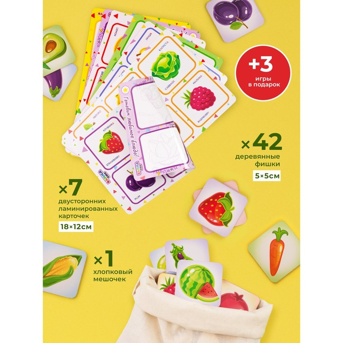 Лото «Фрукты-овощи» набор Лото «Фрукты-овощи» набор