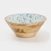 Салатник &laquo;Оттенки сирени&raquo;, 25&times;25&times;10 см, дерево манго