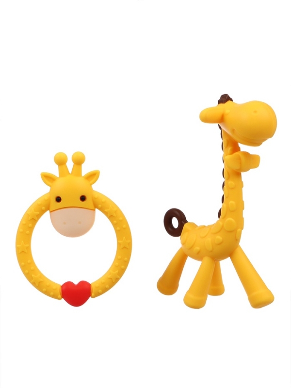 Набор прорезывателей «Жирафики», 2 шт, Крошка Я