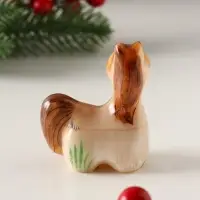 Сувенир Лошадка средняя, 7х5,5 см, селенит