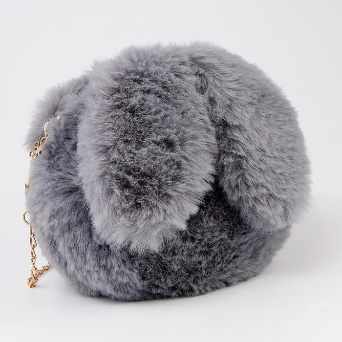 Сумка детская &laquo;Зайчик&raquo;, 20&times;20 см, серая