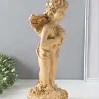 Фигура гипс &laquo;Ангел большой&raquo;, слоновая кость, 42&times;20&times;15 см