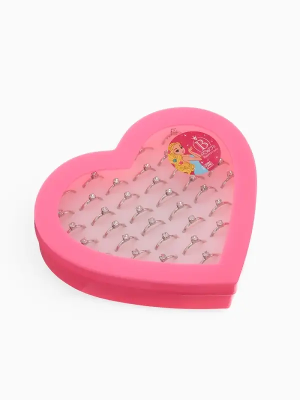 Кольцо &laquo;Выбражулька. Как у мамы&raquo;, кристалл 3 мм, белое в серебре, безразмерное