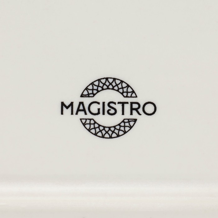 Блюдо фарфоровое овальное Magistro Ocean, 25×16×2,4 см, цвет синий