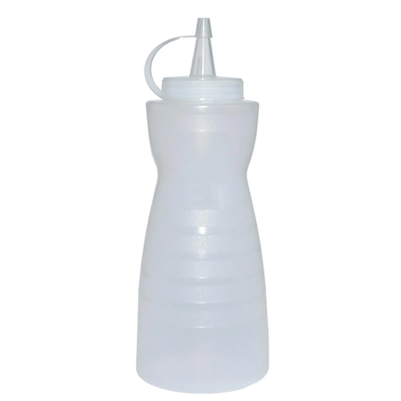 Емкость для соуса 375 мл.фигурн.с крышк.прозрачн.MG/1/24/ТП, (64222)