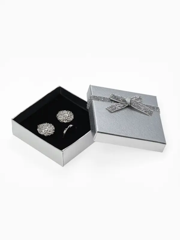 Набор подарочных коробочек 6 шт. под набор &laquo;Сияние&raquo;, 9&times;9, цвет серебро (4451030)