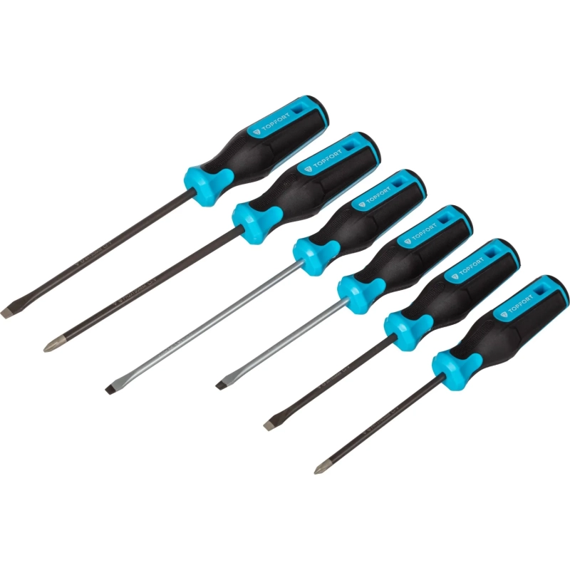 Набор отверток с алмазн.напылением, 6 шт Topfort (580106)
