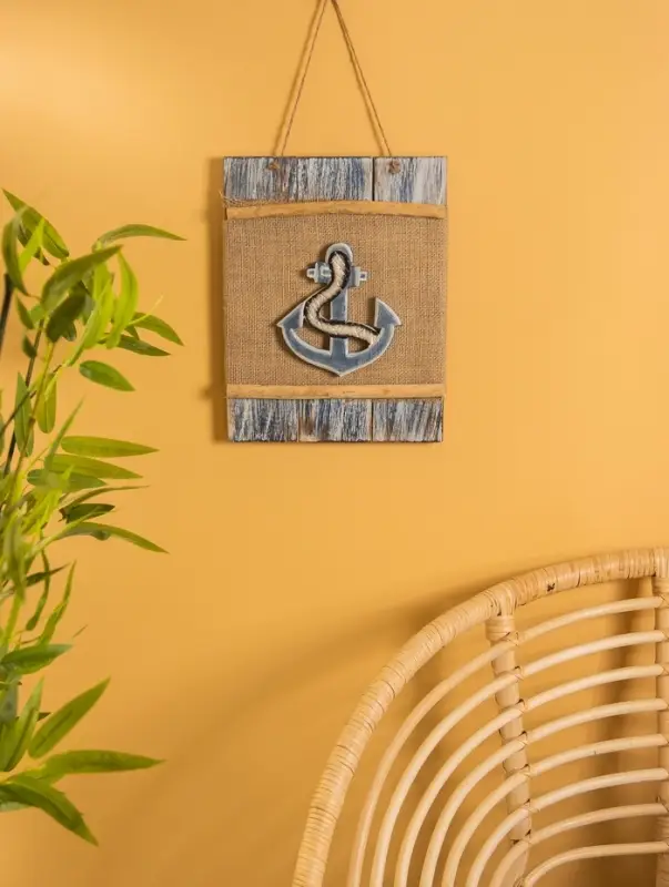 Панно плетёное «Якорь», 25×4×55 см