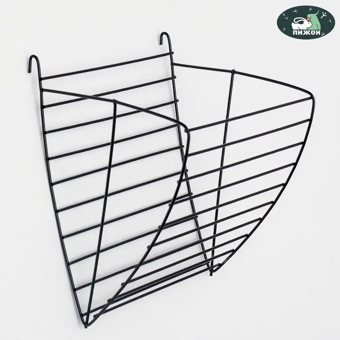 Кормушка для сена, 17&times;14&times;16 см, металл, чёрная