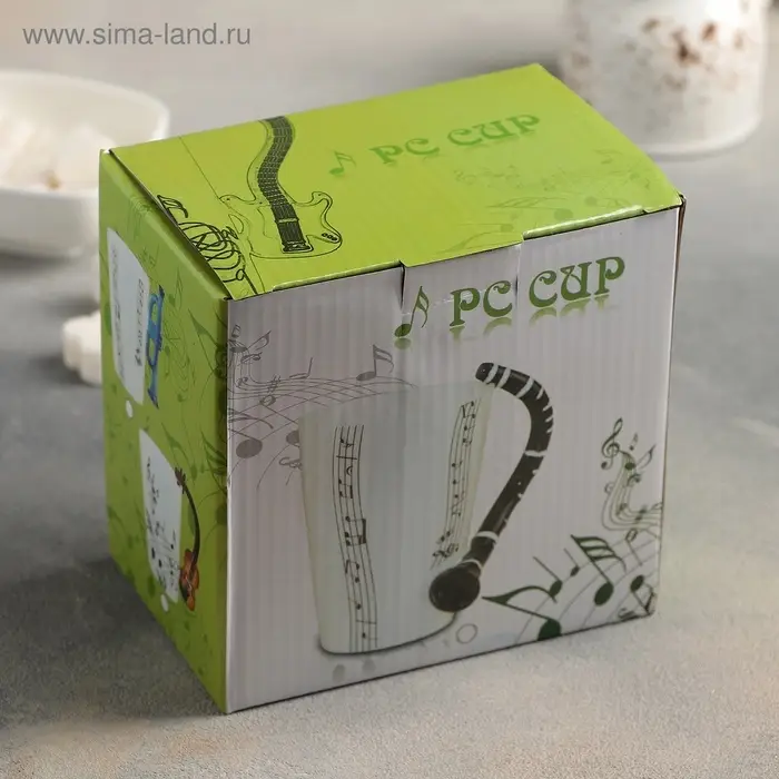 Кружка &laquo;Инструменты. Гитара&raquo;, 350 мл, керамика, белая