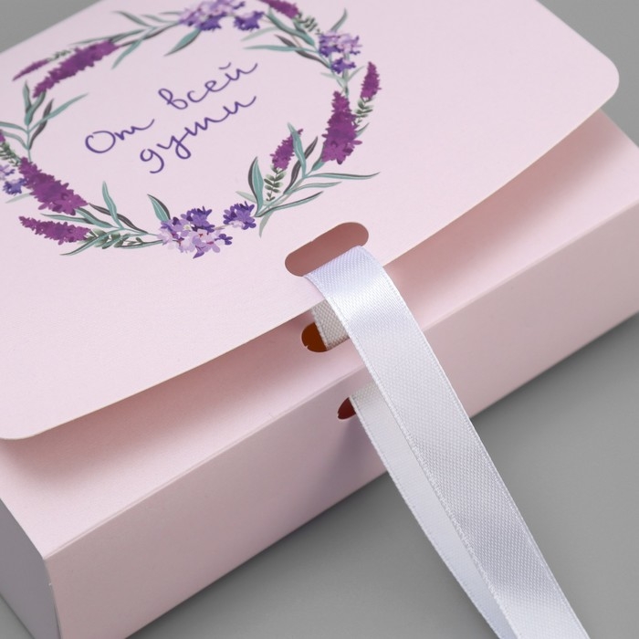 Коробка подарочная складная, упаковка, «От всей души», 16.5 х 12 х 5 см Коробка подарочная складная, упаковка, «От всей души», 16.5 х 12 х 5 см