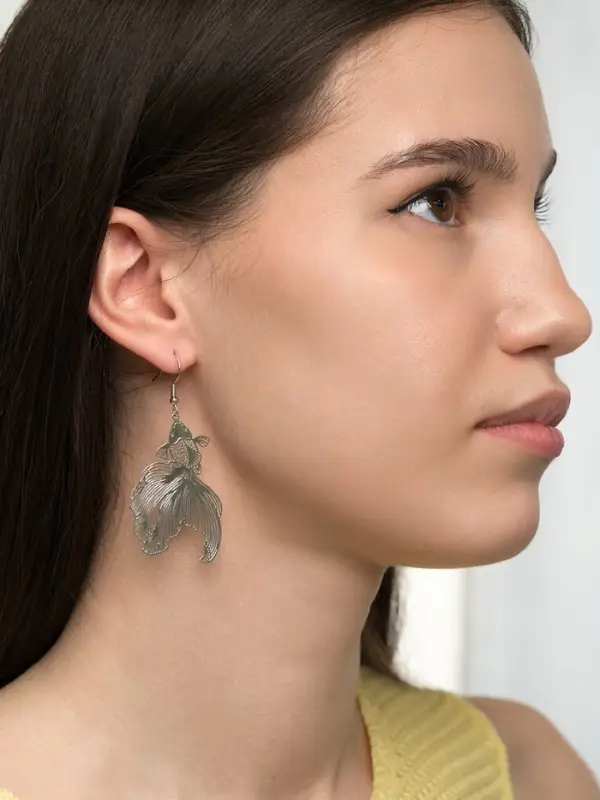 Серьги металл &laquo;Рыбка&raquo;, волшебство, цвет серебро