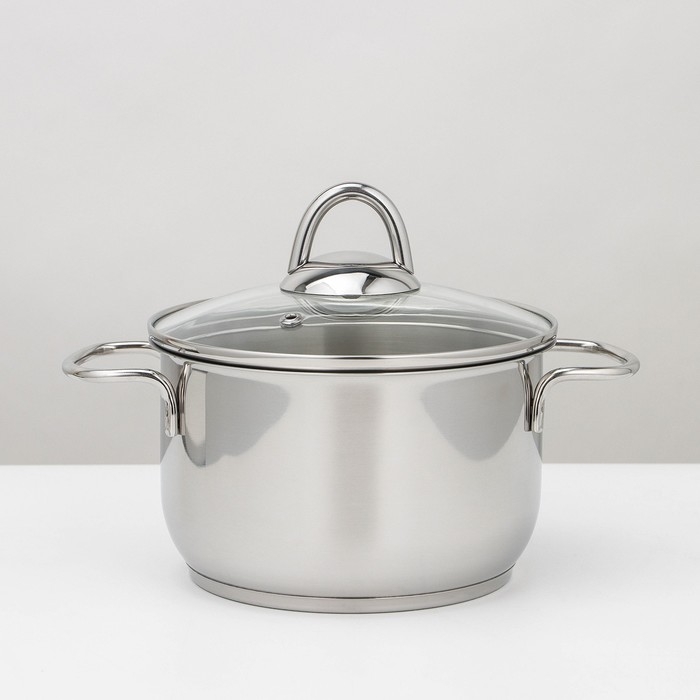 Набор посуды «Классика-прима», 5 предметов: 4 кастрюли 1 л, 1,75 л, 3 л,5 л, сковорода 1 л, капсульное дно, индукция