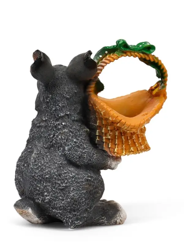 Садовая фигура из полистоуна &laquo;Зайка с лукошком&raquo;, 33.5&times;28&times;28 см