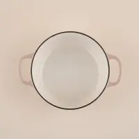 Кастрюля чугунная SL Home, 4.2 л, d=24.5 см, h=11 см, с крышкой, эмалированное покрытие, индукция, бежевая