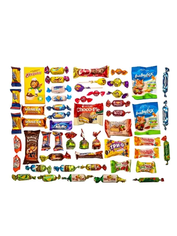 Подарок в картонной упаковке ВЕСЕЛЫЕ ДРУЗЬЯ 1000 гр