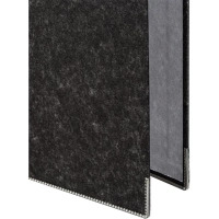 Папка-регистратор Комус мрамор.карт 75мм черн кореш,бум/бум,карм.кор,мет.уг