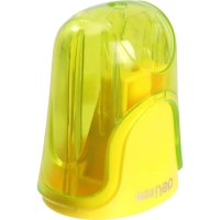 Точилка ручная Deli U-touch, 1 отверстие, с контейнером, пластик, ассорти