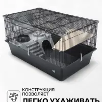 Клетка для шиншилл &laquo;Пижон&raquo; №11, складная, 80&times;50&times;46 см, серая