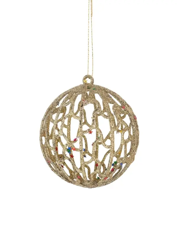 Ёлочные игрушки &laquo;Сфера блеска&raquo;, шары новогодние, d=8 см, набор 2 шт., серебро, золото