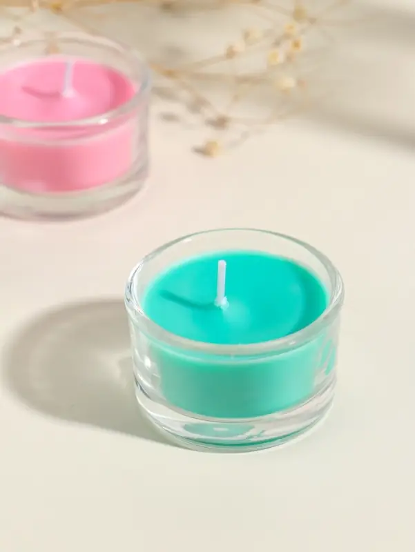 Набор свечей ароматических в стекле, 6 шт. ароматы: роза, свежесть, жасмин, лаванда, 19&times;13&times;3.3 см